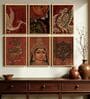 Kerala Mural Art Framed Wall Decor Set of 6