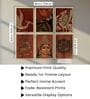 Kerala Mural Art Framed Wall Decor Set of 6