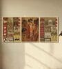 Indian Ethnic Women Wall Art Framed Set of 3