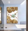 (1Pc) Multicolor Canvas Koi Fish Feng Shui Wall Art