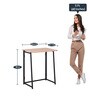 Indiana Folding Study Table in Steam Beach Finish