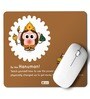 Hanuman Printed Brown Mouse Pad