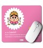 Mousepad For Laptop Be Like Laxmi Printed Pink