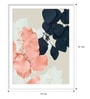 Indigo Blue Paper Framed Landscape Art Panels Set of 3