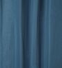 Indigo Blue Cotton 230 GSM  Solid 9 Feet Room Darkening Eyelet Long Door Curtains (2 Pc)