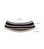 Indigo Blue Stripes 6.5 Inch (Set of 4) Ceramic Appetizer Platter