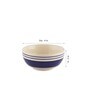 (Set of 4) 150ml Ceramic Indigo Blue Stripes Dinner Bowl