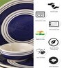 Indigo 4 Pcs Blue & White Ceramic Dinnerware Set