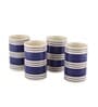 Indigo 200ml Blue & White (Set of 4) Ceramic Everyday Glass