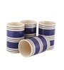 Indigo 200ml Blue & White (Set of 4) Ceramic Everyday Glass