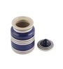 Indigo Blue Stripes 600ml (Set of 2) Ceramic Storage Jar