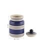 Indigo Blue Stripes 600ml (Set of 2) Ceramic Storage Jar