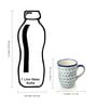 Indigo Chevron 300ml Blue & White (Set of 2) Ceramic Coffee Mug
