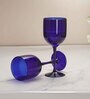 Indigo Delight Wine Glass(Pack Of 2)