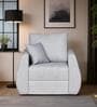 Indigo Fabric 1 Seater Sofa In Royal Grey Colour