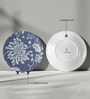 Indigo Flower Porcelain Wall Plate