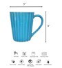 Indigo Impression Blue Ceramic Tea Cups