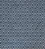 Indigo Geometric PVC 5 ft x 7 ft Hand Woven Carpet