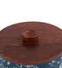 Indigo Roti Box  | Wooden Casserole