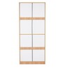 Indio 2 Door Wardrobe In Urban Teak Finish With Mirror & Drawers