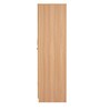Indio 2 Door Wardrobe In Urban Teak Finish With Mirror & Drawers