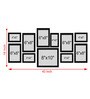 Black Synthetic Wood Isabella Indivisual (Set Of 11) Wall Hanging Collage Photo Frames