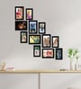 Black Synthetic Wood Evelyn Indivisual (Set Of 12)) Wall Hanging Collage Photo Frames