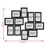 Black Synthetic Wood Harper Indivisual (Set Of 12)) Wall Hanging Collage Photo Frames