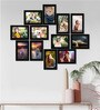 Black Synthetic Wood Harper Indivisual (Set Of 12)) Wall Hanging Collage Photo Frames