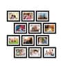 Black Synthetic Wood Mia Indivisual (Set Of 12)) Wall Hanging Collage Photo Frames