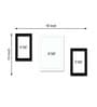 Black Synthetic Wood Indivisual (Set Of 3) & Wall Hanging Collage Photo Frames