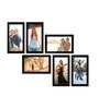 Black Synthetic Wood Gianna Indivisual (Set Of 6) Wall Hanging Collage Photo Frames