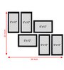 Black Synthetic Wood Gianna Indivisual (Set Of 6) Wall Hanging Collage Photo Frames