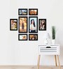 Black Synthetic Wood Eleanor Indivisual (Set Of 8) Wall Hanging Collage Photo Frames