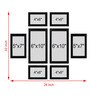 Black Synthetic Wood Eleanor Indivisual (Set Of 8) Wall Hanging Collage Photo Frames