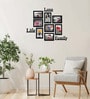 Black Synthetic Wood Elizabeth Indivisual (Set Of 8) Wall Hanging Collage Photo Frames