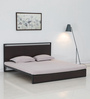Indo Queen Size Bed in Black Colour