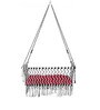 Indoor Fabric Swing in White & Black Colour