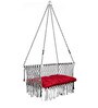 Indoor Fabric Swing in White & Black Colour