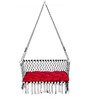 Indoor Fabric Swing in White & Black Colour