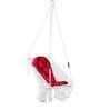Square shape Indoor Fabric Swing in White Colour