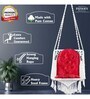 Square shape Indoor Fabric Swing in White Colour