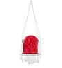 Square shape Indoor Fabric Swing in White Colour