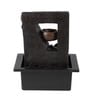 Black Resin Indoor Water Fountain with Led Light