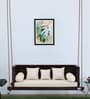Indore Solid Wood Swing In Dark Walnut Finish