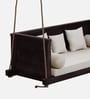 Indore Solid Wood Swing In Dark Walnut Finish