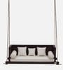 Indore Solid Wood Swing In Dark Walnut Finish