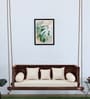 Indore Solid Wood Swing In Rosewood Finish