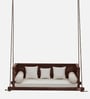 Indore Solid Wood Swing In Rosewood Finish
