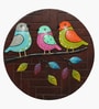 Hand Painted Indra Birds On Wooden Panel